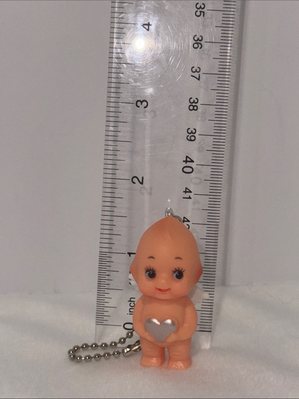 Keychain Heart Kewpie Doll 1.5”